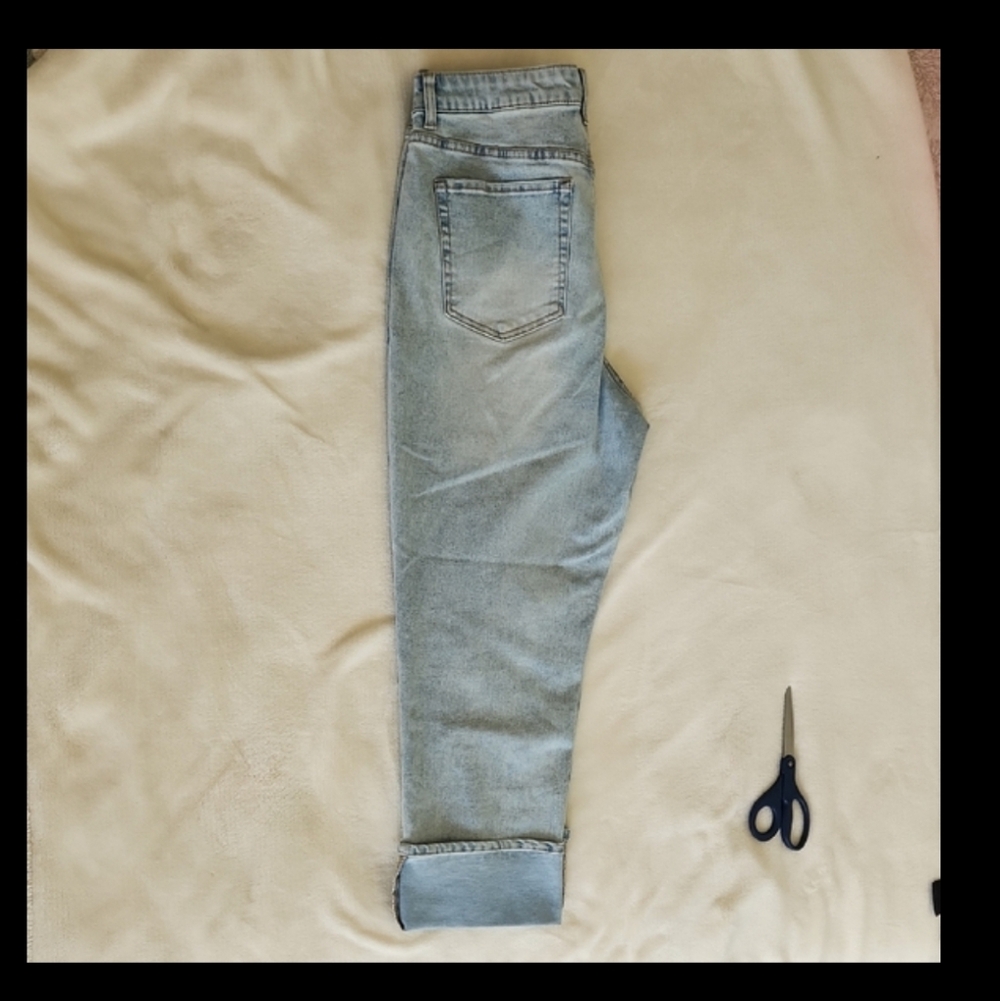 Frye Cropped High-Rise Denim Jeans In Stevie Wash Sz 12 - Picture 3 of 11